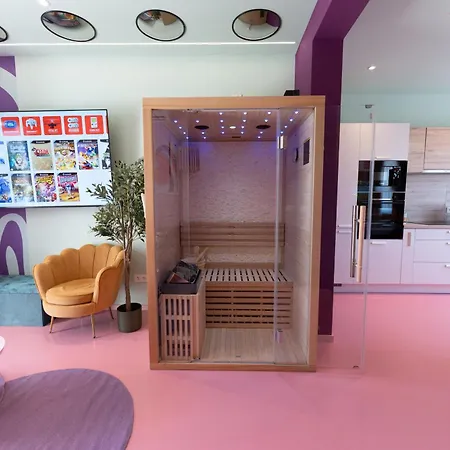 Capsule Retro Balneo - Sauna - Billard -switch 2 Apartment